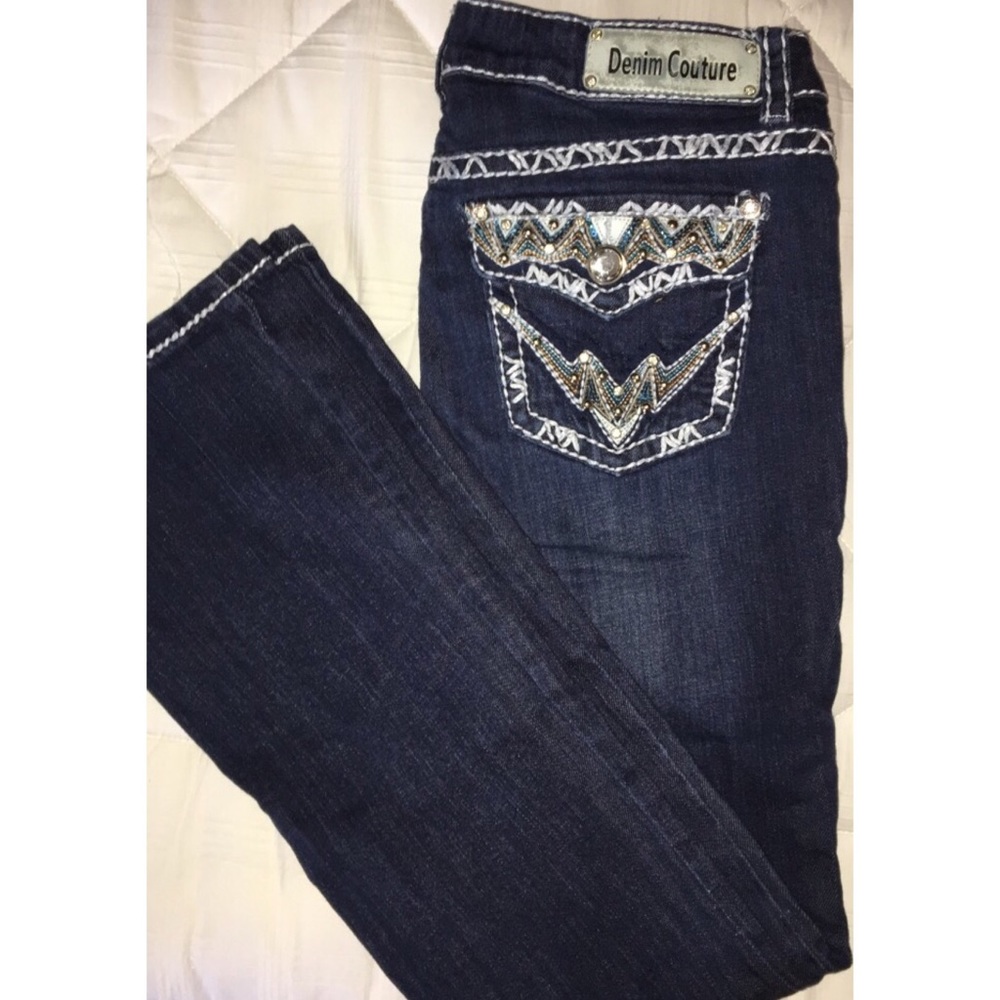 Tribal Stylized Bootcut Jeans